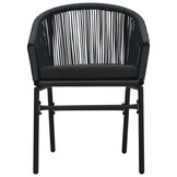 vidaXL Tuinstoelen PE-rattan Zwart (2 stuks) - 58% Korting!
