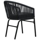 vidaXL Tuinstoelen PE-rattan Zwart (2 stuks) - 58% Korting!