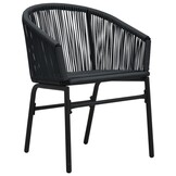 vidaXL Tuinstoelen PE-rattan Zwart (2 stuks) - 58% Korting!