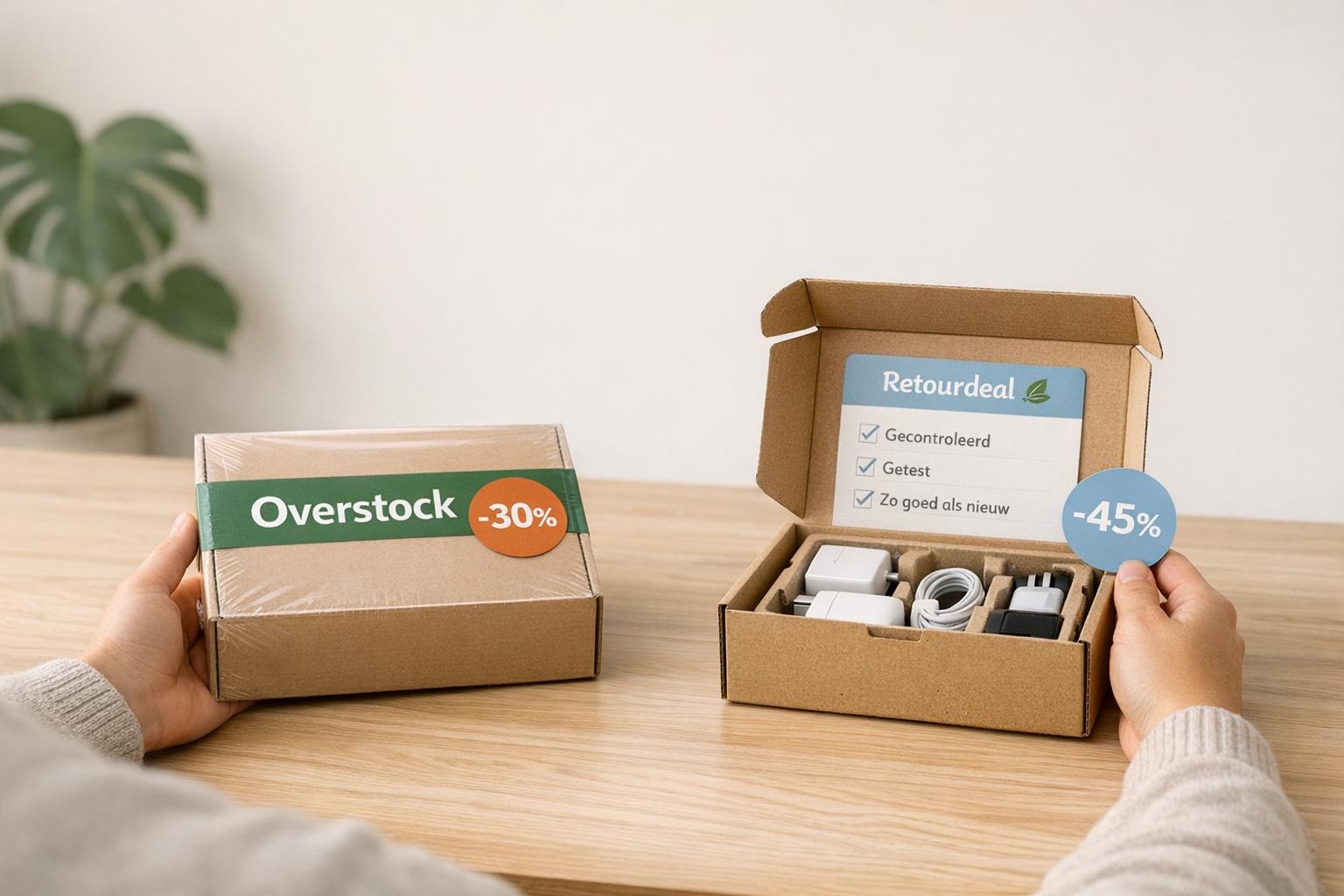 Overstock vs retourdeal: wat is het verschil en welke keuze is slimmer?