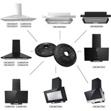 CIARRA CBCF002X2 Afzuigkapfilter, actieve koolfilter voor afzuigkap, afzuigventilator, 2 stuks