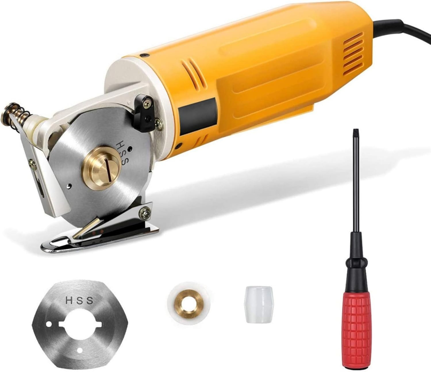 Elektrische Roterende Stof Snijder Mini Elektrische Stof Cutter 2 "Ronde Handmes en Stof Snijmachine Draagbare Elektrische Stof Cutter Schaar Kleding Schoenen Hoeden Crop