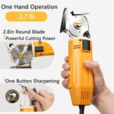 Elektrische Roterende Stof Snijder Mini Elektrische Stof Cutter 2 "Ronde Handmes en Stof Snijmachine Draagbare Elektrische Stof Cutter Schaar Kleding Schoenen Hoeden Crop