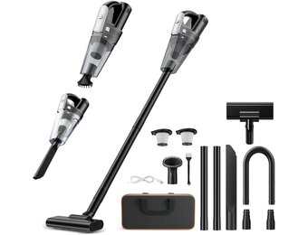 Draadloze mini-stofzuiger, draagbaar, voor autostoel, 7500-10000 PA, handstofzuiger, nat, droog, oplaadbaar, licht, thuis, kantoor, toetsenbord, tapijt, huisdieren, haar, USB