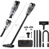 Draadloze mini-stofzuiger, draagbaar, voor autostoel, 7500-10000 PA, handstofzuiger, nat, droog, oplaadbaar, licht, thuis, kantoor, toetsenbord, tapijt, huisdieren, haar, USB