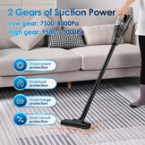 Draadloze mini-stofzuiger, draagbaar, voor autostoel, 7500-10000 PA, handstofzuiger, nat, droog, oplaadbaar, licht, thuis, kantoor, toetsenbord, tapijt, huisdieren, haar, USB