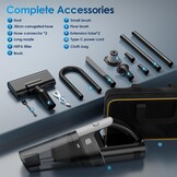 Draadloze mini-stofzuiger, draagbaar, voor autostoel, 7500-10000 PA, handstofzuiger, nat, droog, oplaadbaar, licht, thuis, kantoor, toetsenbord, tapijt, huisdieren, haar, USB