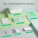 YOTON Fotoprinter, Draagbare Fotoprinters met 54 vellen (4"x6"), Ondersteuning WiFi-verbinding, Fotobewerkingsfunctie, Voor iPhone/Android/Laptop