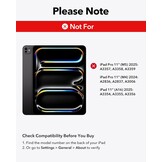 ESR iPad-toetsenbordhoes voor iPad Air 11 inch (M2 2024), vrij zwevend standaardontwerp, veerknoppen, nauwkeurig multi-touch trackpad, zwart