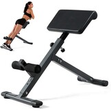 Hyperextension Romeinse stoel, opvouwbare rugverlenging en buiktrainer, 5 verstelbare Romeinse stoel rug hyperextensiebank, glute, buiktrainingen, trainingsapparatuur voor thuis, maximale belasting