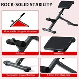 Hyperextension Romeinse stoel, opvouwbare rugverlenging en buiktrainer, 5 verstelbare Romeinse stoel rug hyperextensiebank, glute, buiktrainingen, trainingsapparatuur voor thuis, maximale belasting
