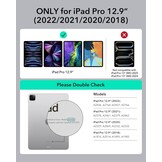 ESR iPad-toetsenbord hoes voor iPad Pro 12,9 inch (6e/5e/4e/3e generatie), volledig verstelbare standaard, magnetisch afneembaar hoesje, volledig verstelbare standaard in portret- en landschapsformaat