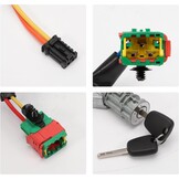 Stuurslot met 2 sleutels 4162AH compatibel voor Citroen C3 Fase 1 C2 Peu-geot 1007 4162.AH