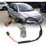 Stuurslot met 2 sleutels 4162AH compatibel voor Citroen C3 Fase 1 C2 Peu-geot 1007 4162.AH