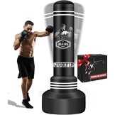 Vrijstaande Bokszakken voor Volwassenen - 178 cm Bokszak Opblaasbare Kickbokszak voor Training MMA Muay Thai Fitness