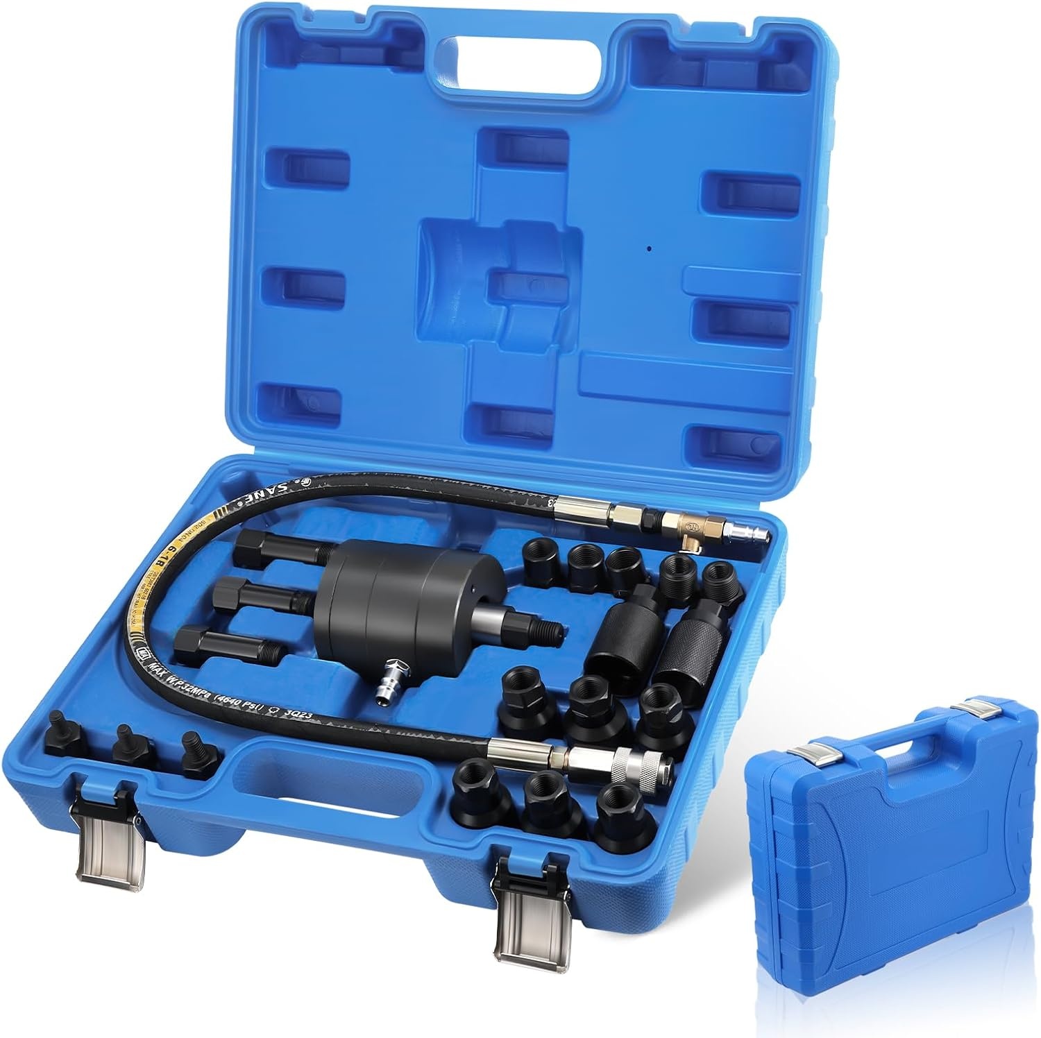 21-delige set Diesel inspuitmondtrekker, pneumatisch injectortrekker met adapter, inspuitmondtrekker, perslucht injectoren uittrekgereedschap