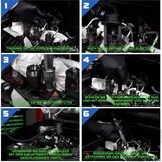 21-delige set Diesel inspuitmondtrekker, pneumatisch injectortrekker met adapter, inspuitmondtrekker, perslucht injectoren uittrekgereedschap