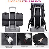 WITZMAN Carry On Travel Rugzak voor Mannen Duffle Bags Fit 17 Inch Laptop Luchtvaartmaatschappij Goedgekeurde Laptop Rugzak