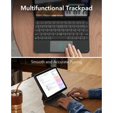 ESR Toetsenbordhoes voor iPad Air 11 inch (M2 2024), iPad Pro 11/Air 6/5/4, magnetische standaard, veerverlichte toetsen, multi-touch trackpad, antraciet