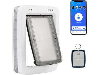 PetSafe SlimmeDeur Verbonden Huisdier Deur, App-Gestuurd, Selectieve Toegang, Energiezuinig, Groot