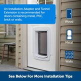 PetSafe SlimmeDeur Verbonden Huisdier Deur, App-Gestuurd, Selectieve Toegang, Energiezuinig, Groot