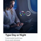 ESR Ascend toetsenbord hoes Lite, iPad compatibel met iPad Pro 12.9 2022/2021, magnetische afneembare hoes, instelbare portret-/landschapsmodus, licht en draagbaar, zwart