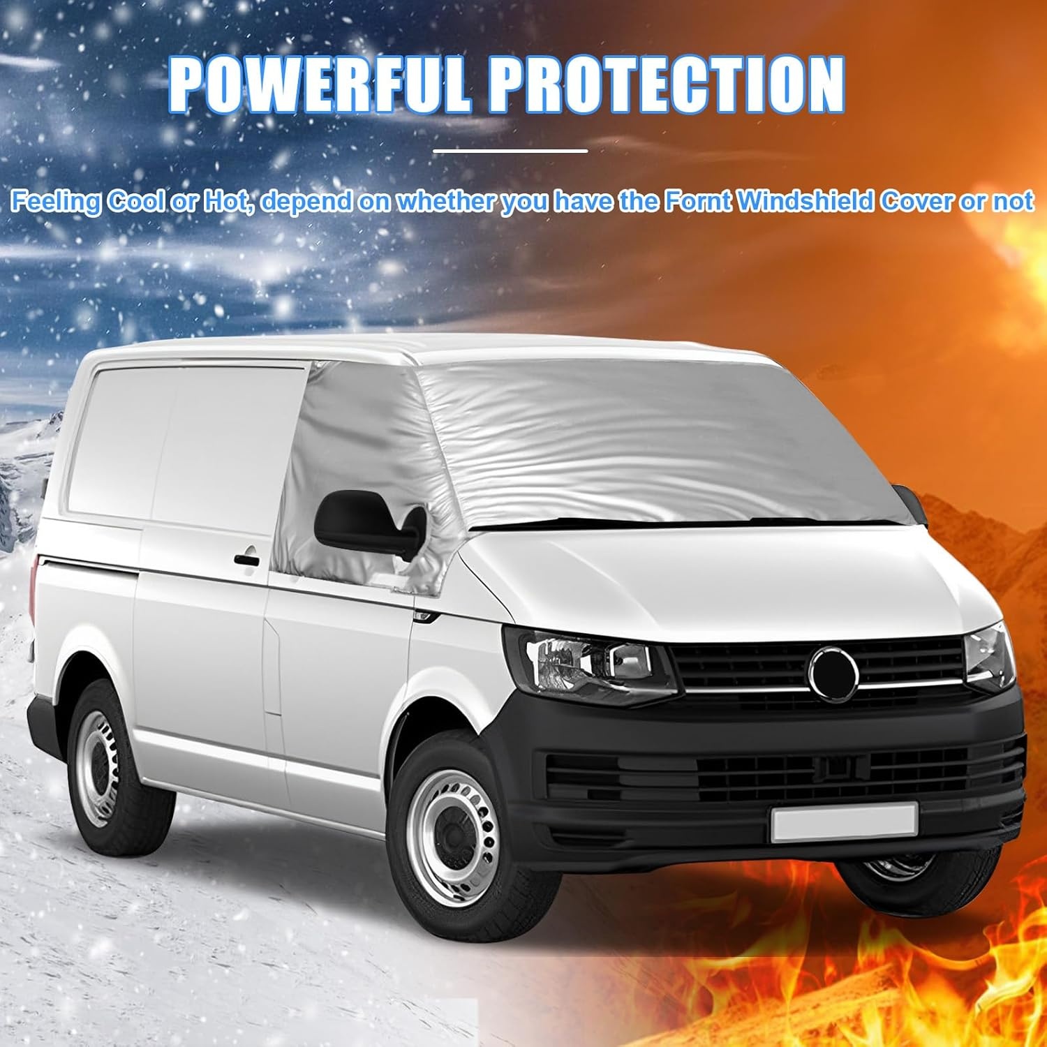 Zonneschermen voorruit compatibel met VW T6