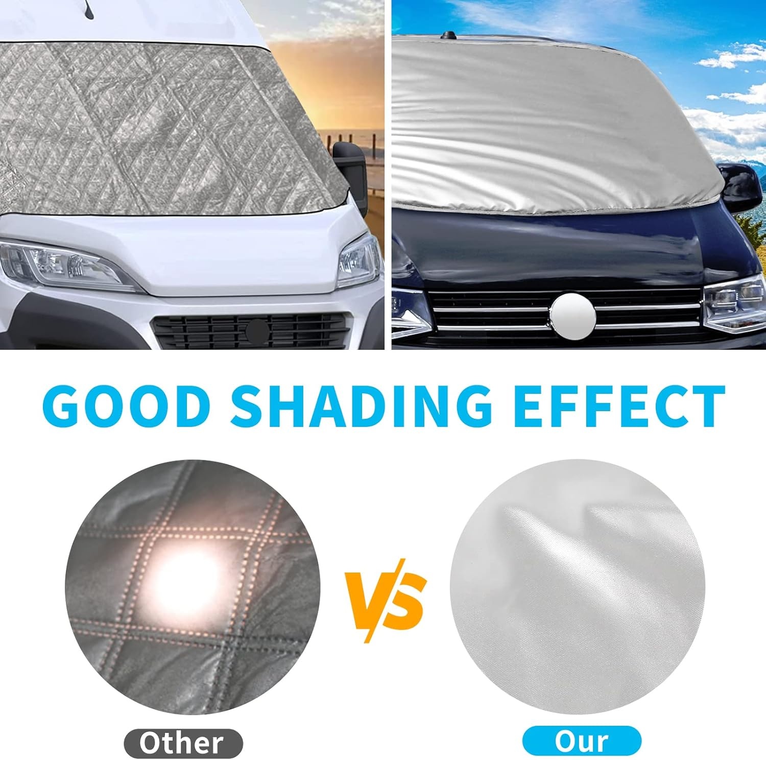 Zonneschermen voorruit compatibel met VW T6