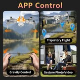 LE-IDEA IDEA12 Mini Drone Oranje met 1080P Camera voor Volwassenen en Beginners