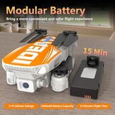 LE-IDEA IDEA12 Mini Drone Oranje met 1080P Camera voor Volwassenen en Beginners