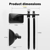 Caravanspiegel,2 Stuks Aanhangspiegel,Universele Spiegel,Aanhangerspiegel,Camperspiegel,Buitenspiegel Voor Campers,Voor Alle Gangbare Voertuigtypen