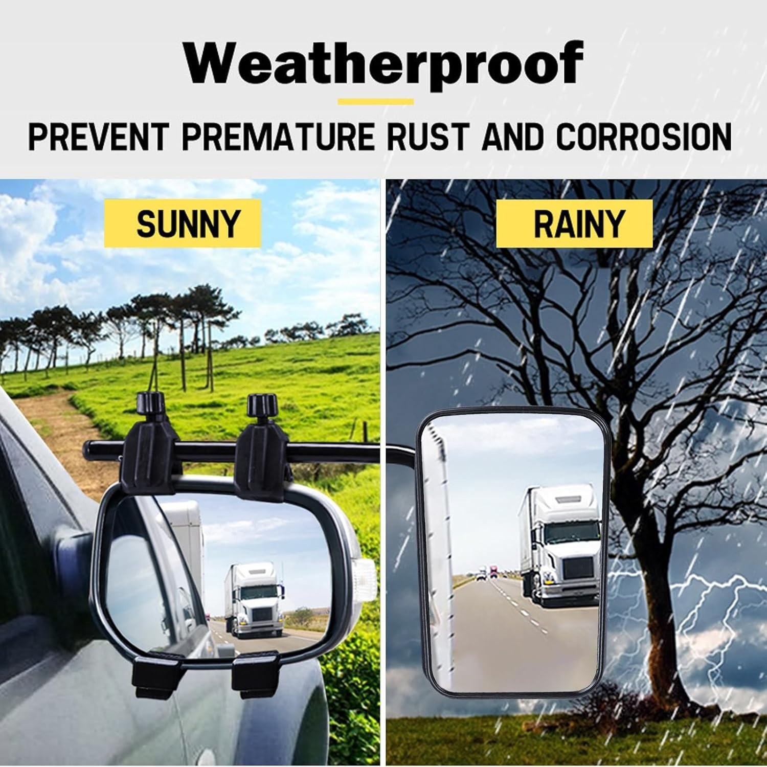 Caravanspiegel,2 Stuks Aanhangspiegel,Universele Spiegel,Aanhangerspiegel,Camperspiegel,Buitenspiegel Voor Campers,Voor Alle Gangbare Voertuigtypen