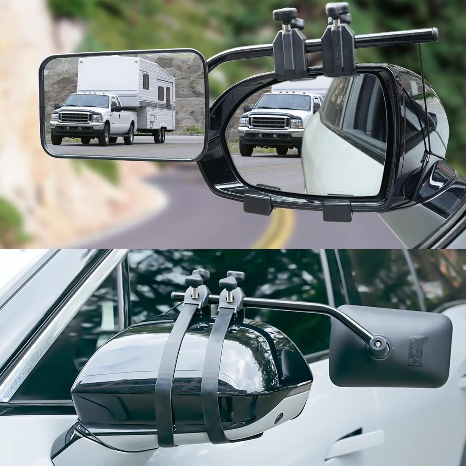 Caravanspiegel,2 Stuks Aanhangspiegel,Universele Spiegel,Aanhangerspiegel,Camperspiegel,Buitenspiegel Voor Campers,Voor Alle Gangbare Voertuigtypen