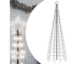 vidaXL LED Kerstboom 300cm Koud Wit - 41% Korting