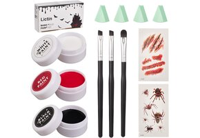 Lictin Make-up Set 3 Kleuren: Gezichts- & Bodypaint voor Kinderen & Volwassenen | 17% Korting