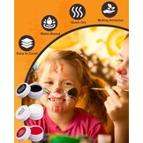 Lictin Face & Body Paint Kit 3 Kleuren voor Kinderen en Volwassenen
