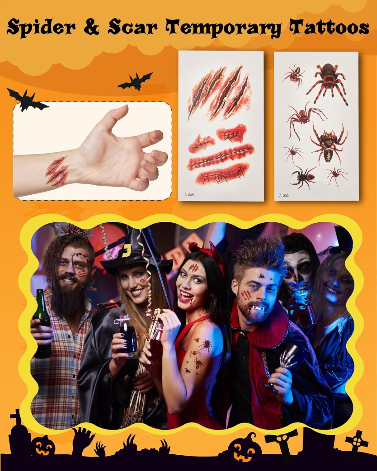 Lictin Face & Body Paint Kit 3 Kleuren voor Kinderen en Volwassenen