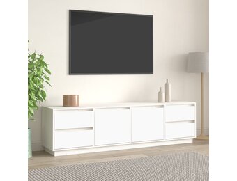 vidaXL TV-meubel Grenenhout Wit - 176 cm (34% korting!)