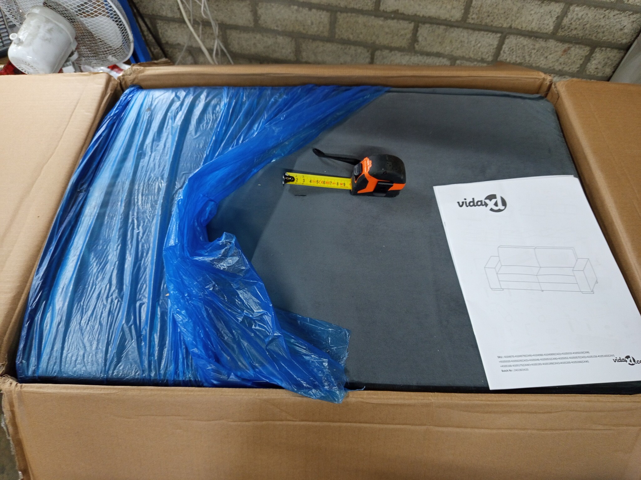 VidaXL 2-zitsbank Donkergrijs Fluweel - 59% Korting!