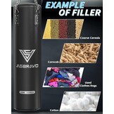 Bokszak voor volwassenen, 1,2 m PU zware bokszakset, 12 oz handschoenen voor MMA Muay Thai Kickboksen Training Thuis Gym, Martial Art (niet gevuld)