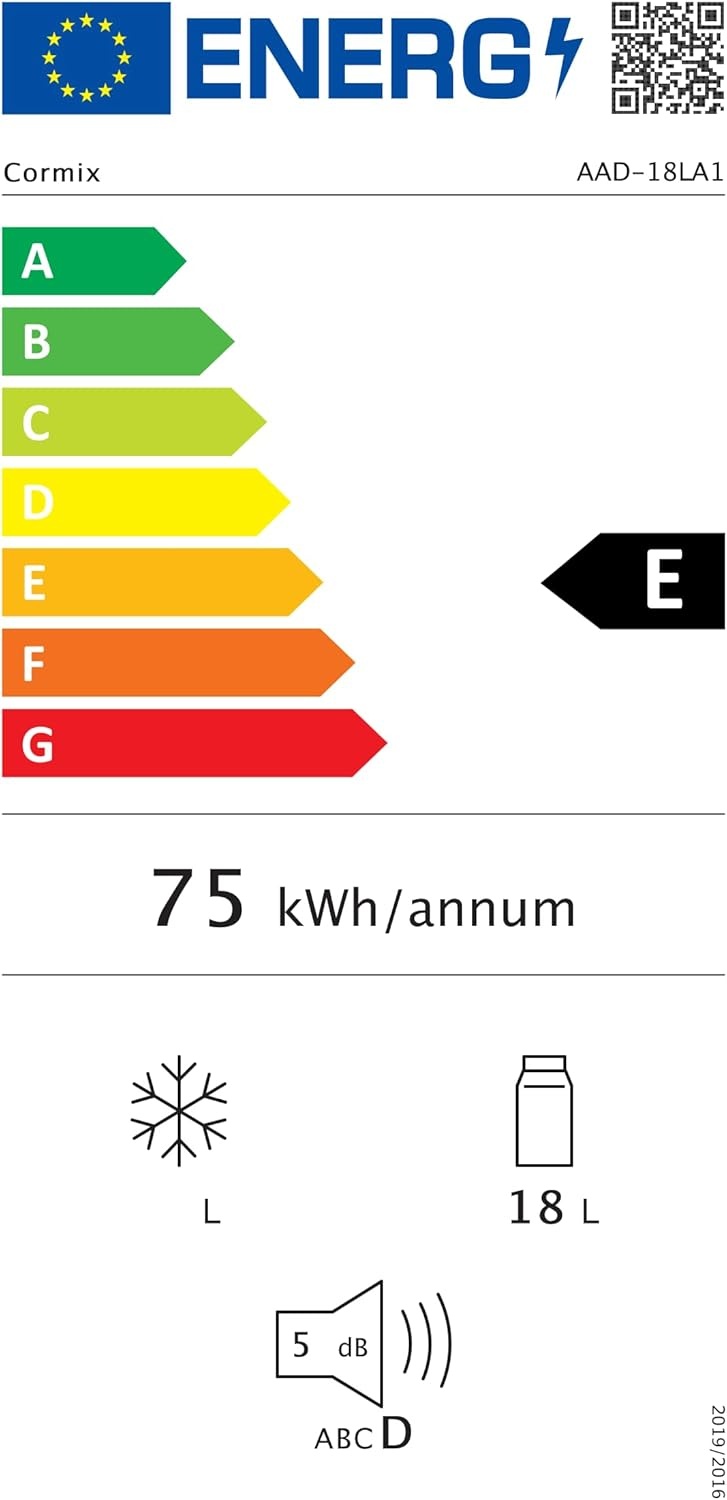 Mini-koelkast, 18 liter, 2-in-1 kleine koelkast met koel- en verwarmingsfunctie, draagbaar met koel- en verwarmingsfunctie, kleine drankkoelkast, 12 V DC/220 V AC voor thuis, kantoor, camping