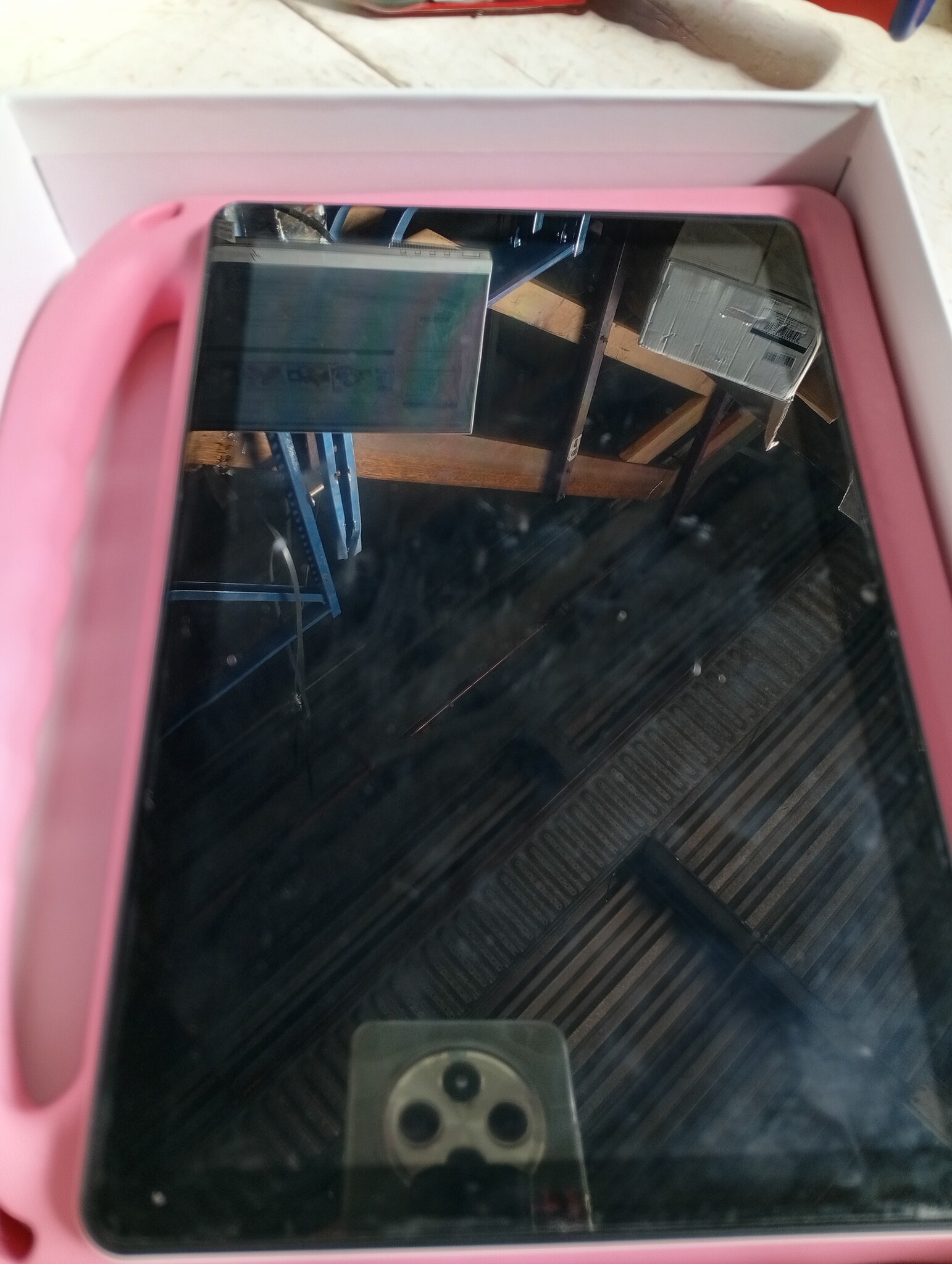 Kindertablet, 10 inch Android 14, 8 GB RAM, 128 GB ROM, EVA-hoes, Bluetooth, Wi-Fi, 6000 mAh, kinderbeveiliging, dubbele camera