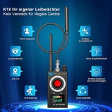 Wanzen Detector, WanzenDetector GPS Spionage Zoeker Verborgen Camera Laser voor GSM Tracker Afluisterapparaten Camera's Wanzenvinder