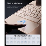 HOU Hoes met verlicht toetsenbord voor de iPad 10e generatie - Praktische en veelzijdige hoes met geïntegreerd toetsenbord, roze