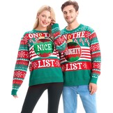 Giggling Getup Grappige Kersttrui Heren met Pailletten