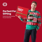 Giggling Getup Grappige Kersttrui Heren met Pailletten