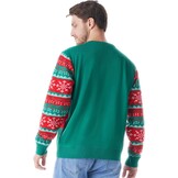 Giggling Getup Grappige Kersttrui Heren met Pailletten