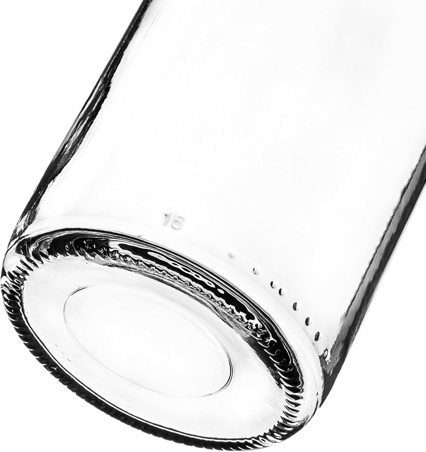 KADAX Sapflessen, 1 l, 3 stuks, glazen flessen met schroefdop, diameter 43 mm, lege flessen om in te maken, inmaakflessen voor het vullen van sap en siroop (zilver)