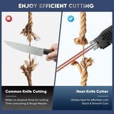 250W luchtgekoelde schuim Cutter Pro Elektrisch hot mes draagbare piepschuim snijgereedschap kit de koester schuimbord snijder met buigbare 12 ''/30 cm mes 24 uur verder werken