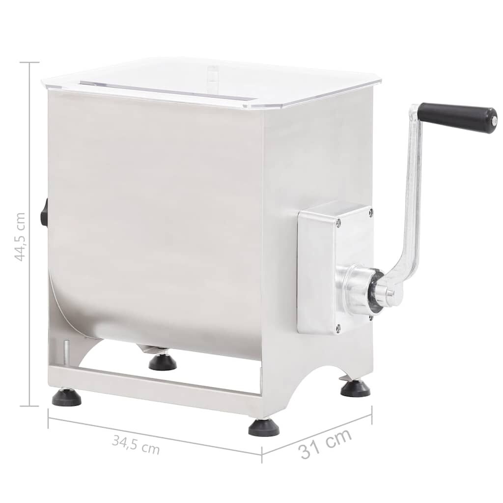 vidaXL Vleesmixer Roestvrij Staal - 34% Korting!